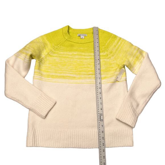 Amazon Essentials Women's Soft-Touch Crewneck Novelty Sweater Lime Green/White S - Picture 4 of 9